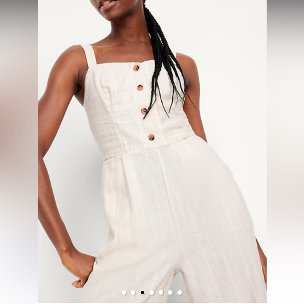 Women’s NWT Old Navy Linen Jumpsuit L Tall
